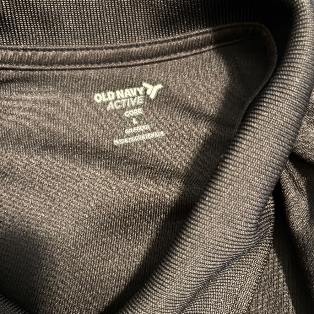 Old Navy Men's Black Short Sleeve Polo Shirt Size L Mint Condition - Picture 2 of 2